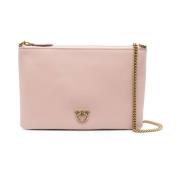 PINKO Rosa Clutches för kvinnor Ss25 Pink, Dam