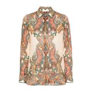 Zimmermann Multifärgad Paisley Skjorta Aw24 Multicolor, Dam