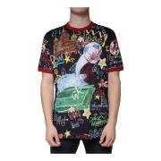 Dolce & Gabbana Multifärgad Grafisk Tryck Bomull T-shirt Multicolor, H...