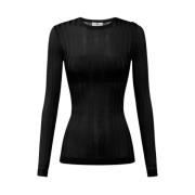 Elisabetta Franchi Svart Knappad Blus Black, Dam