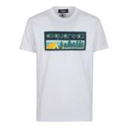 Dsquared2 Vit T-shirt för män White, Herr