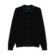 PS By Paul Smith Randig Krage Svart Ullkofta Black, Herr