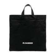 Jil Sander Svart Tote Shopper Väska Black, Dam