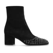 Alaïa Mocka ankelboots med nitar Black, Dam