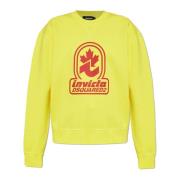 Dsquared2 Tryckt sweatshirt Yellow, Dam