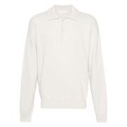 The Row Sofistikerad Mesh Polo Top White, Herr