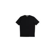 Jil Sander Svart Bomull T-shirt Rund Krage Black, Herr