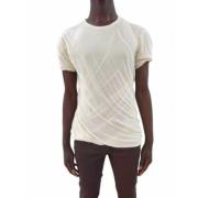 Rick Owens Double Short Sleeve T-shirt Beige, Herr