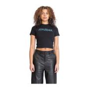 Ottolinger Svart Logo Puffy T-shirt Black, Dam