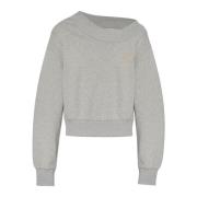 The Attico Sweatshirt med logotyp Gray, Dam