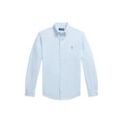 Polo Ralph Lauren Piqué Oxford Mesh Bomullsskjorta Blue, Herr