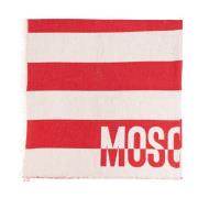 Moschino Halsduk med logotyp Red, Unisex