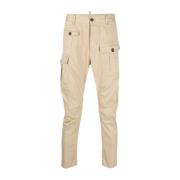 Dsquared2 Stiliga Slim-fit Byxor Beige, Herr