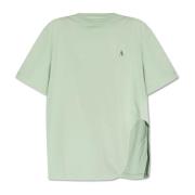 The Attico T-shirt med logotyp Green, Dam