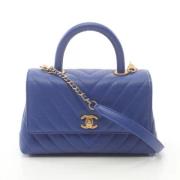 Chanel Vintage Pre-owned Laeder chanel-vskor Blue, Dam