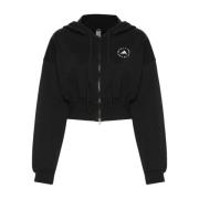 Adidas by Stella McCartney Svart Cro Hoodie för Kvinnor Black, Dam