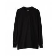 Rick Owens Långärmad T-shirt i bomull Black, Herr