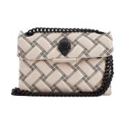 Kurt Geiger Läder Crossbody Väska Mini Kensi Multicolor, Dam