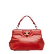 Bvlgari Vintage Pre-owned Laeder axelremsvskor Red, Dam