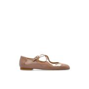 Stuart Weitzman Ballerinor Clem Beige, Dam