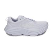 Hoka One One Tyg Sneaker med Rund Tå White, Dam