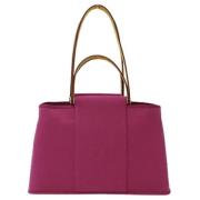 Hermès Vintage Pre-owned Canvas handvskor Purple, Dam