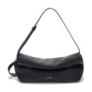 Jil Sander Svart Crossbody Rollup Väska Black, Dam