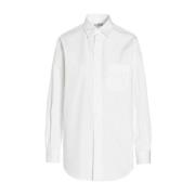 Maison Margiela Vit Poplin Skjorta Stiligt Sofistikerat White, Dam