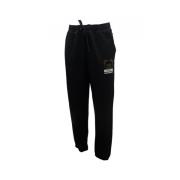 Moschino Svart Bomull Elastan Sweatpants V1A6814 - 4424 Black, Herr