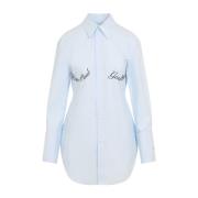 Jean Paul Gaultier Babyblue Skjorta med Stil Blue, Dam