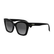 Fendi Elegant Svarta Solglasögon Dam Accessoarer Black, Dam