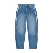 Ganni Blå Jeans Dammode Blue, Dam