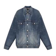 Balenciaga Denim Oversized Jacka Blue, Herr