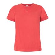 Pinko Casual Bomull T-shirt för Kvinnor Red, Dam