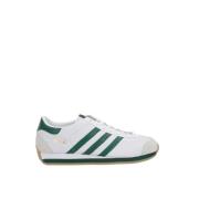 Adidas Vita låga lädersneakers Green, Herr