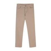 Ermenegildo Zegna Taupe Brun Bomullsblandning Byxor Beige, Herr