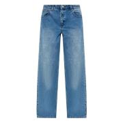 Michael Kors Wide Leg Jeans Union Wash Blue, Dam