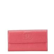 Chanel Vintage Pre-owned Laeder plnbcker Pink, Dam