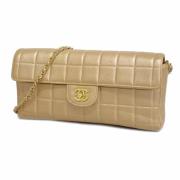 Chanel Vintage Pre-owned Laeder chanel-vskor Beige, Dam