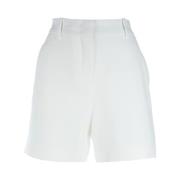 Ermanno Scervino Casual Denim Shorts för Kvinnor White, Dam