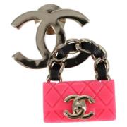 Chanel Vintage Pre-owned Metall chanel-smycken Gray, Dam