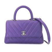 Chanel Vintage Pre-owned Laeder chanel-vskor Purple, Dam