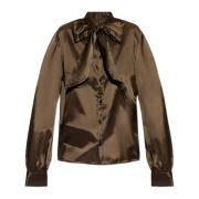 MM6 Maison Margiela Tie Top Brown, Dam