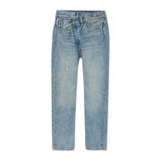 R13 Jeans med vintageeffekt Blue, Dam