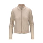 K-Way Beige Stickad Topp Beige, Dam