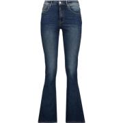 Raizzed Mörkblå High Waist Bootcut Jeans Blue, Dam