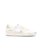 Golden Goose Metallic-trim Stardan Sneakers White, Dam