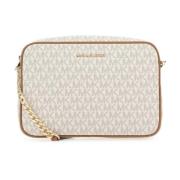 Michael Kors Jet Set Crossbody Väska Beige, Dam