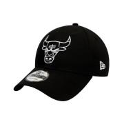 New Era Svart Bulls NBA Outline Keps Black, Herr