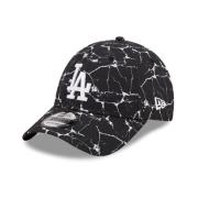 New Era Svart Dodgers Marmor Keps Black, Herr